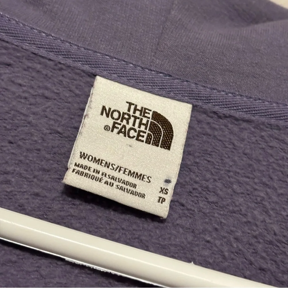 North Face Zip Up Hooded Sweatshirt Lightweight Jacket Size XS Purple